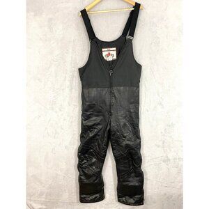 Choko Canada CDI Black Biker Bib Overall Leather Pants Size Medium Moto Riding